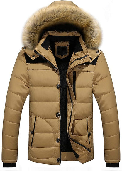 John | Warme Winterjas | 40% KORTING + GRATIS heren muts