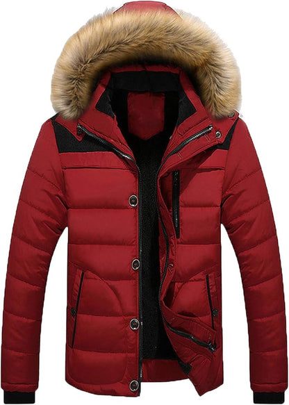 John | Warme Winterjas | 40% KORTING + GRATIS heren muts