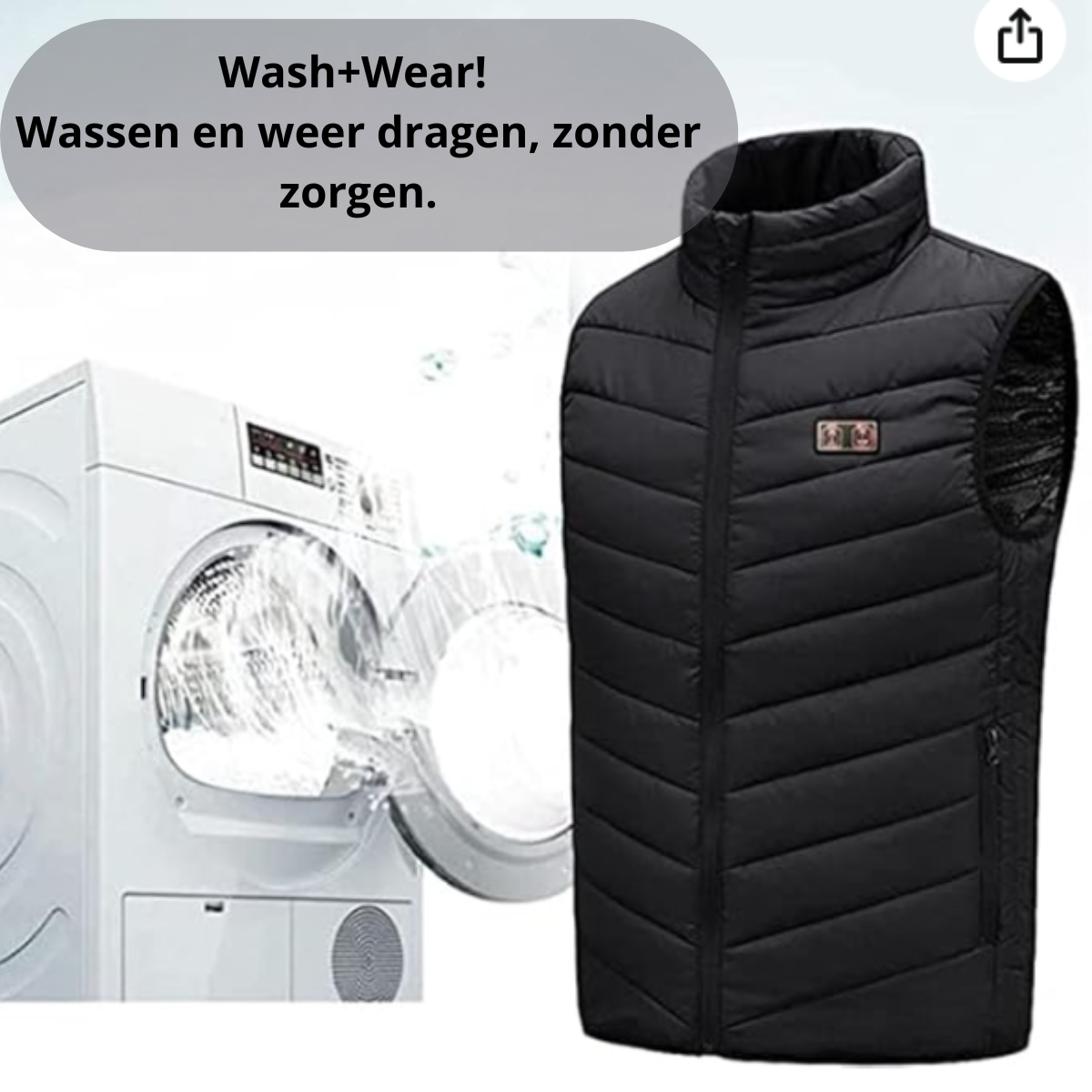 Heatwarmer | Verwarmde bodywarmer | 1+1 GRATIS